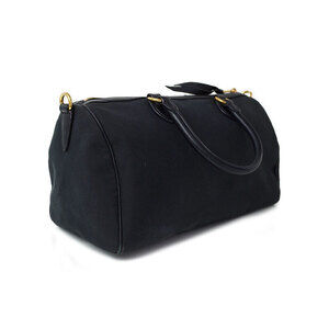 Prada Bow Handbag Fiocco Ribbon Shoulder Tessuto Black Bag